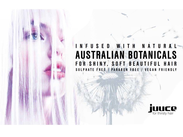 Juuce Australian botanicals for shiny, soft beautiful hair
